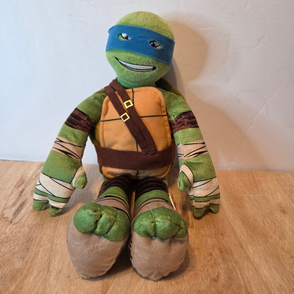 Viacom Nickelodeon Teenage Mutant Ninja Turtle Leonardo Plush 12" tall